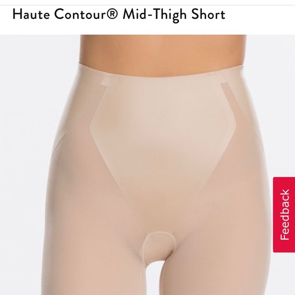 spanx haute contour mid thigh short